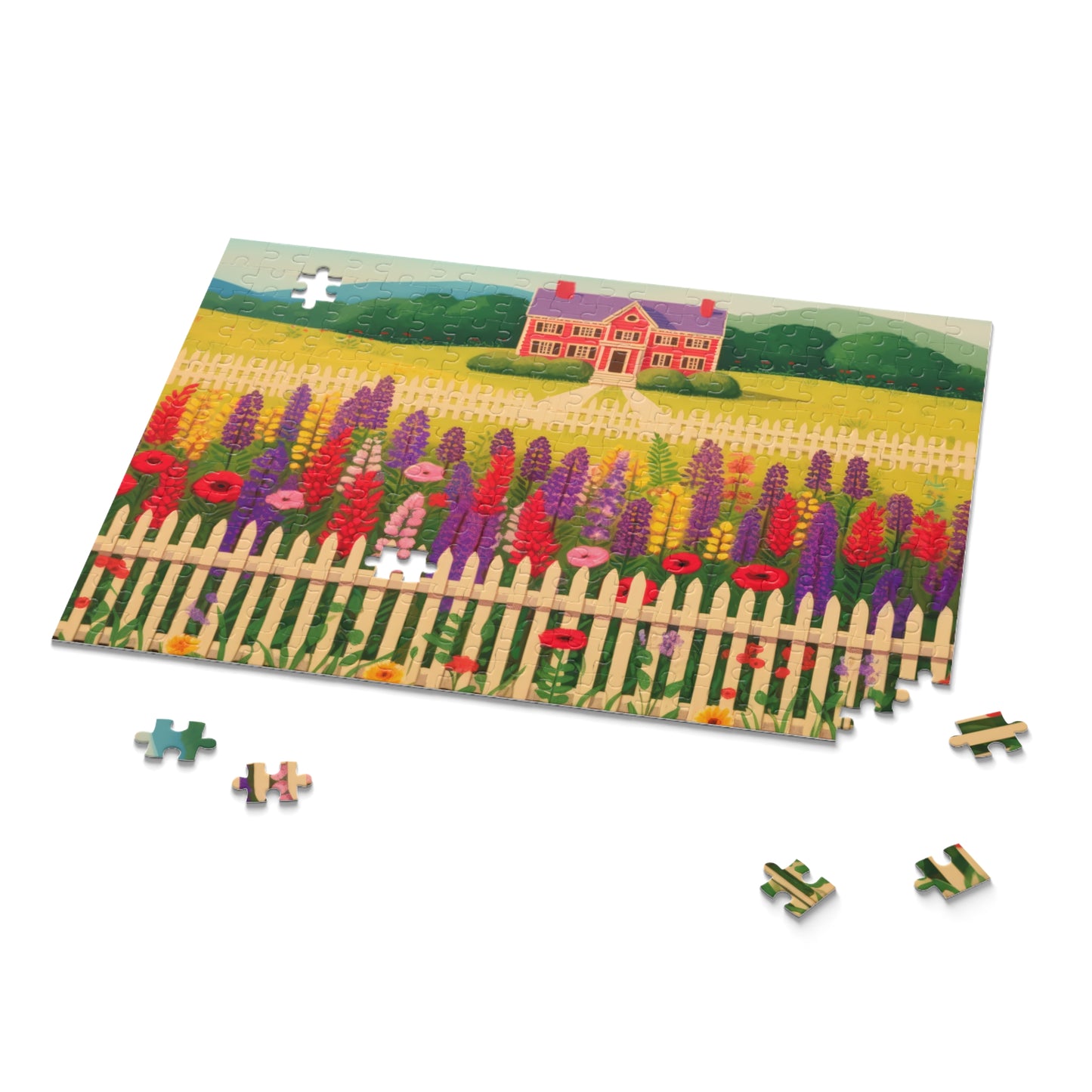 Jigsaw Puzzle (120, 252, 500-Piece), Country Charm (23-5307)