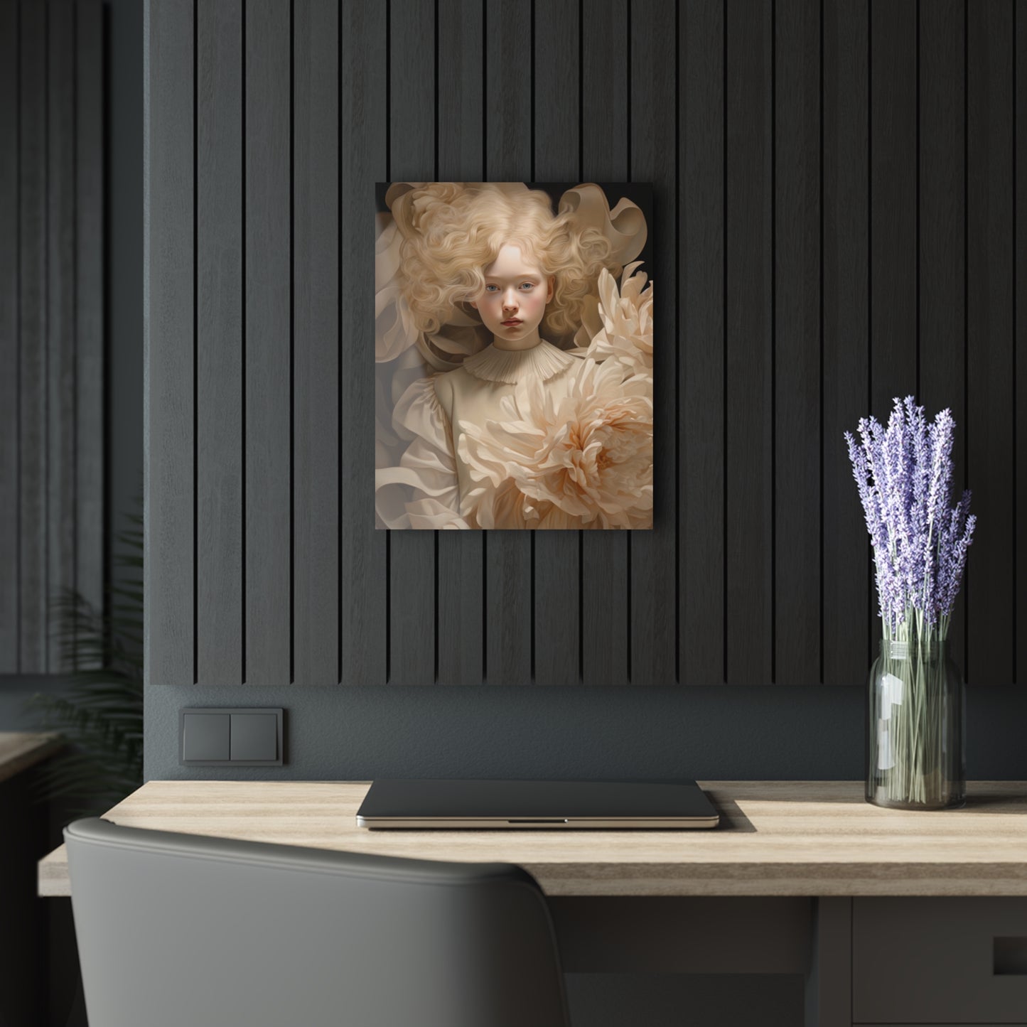 Acrylic Prints (French Cleat Hanging), Alabaster Whorl (23-6842)