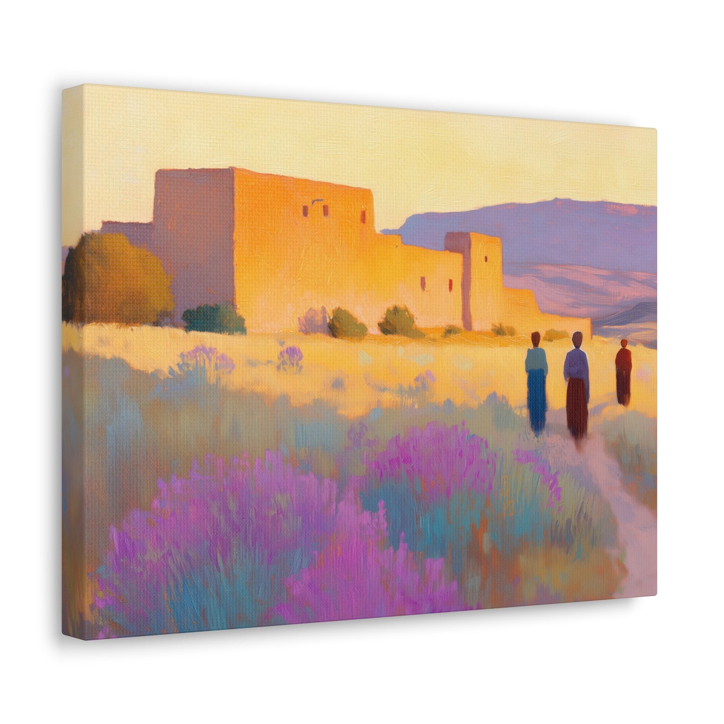 Canvas Gallery Wrap, "Lavender Trail at Dusk"