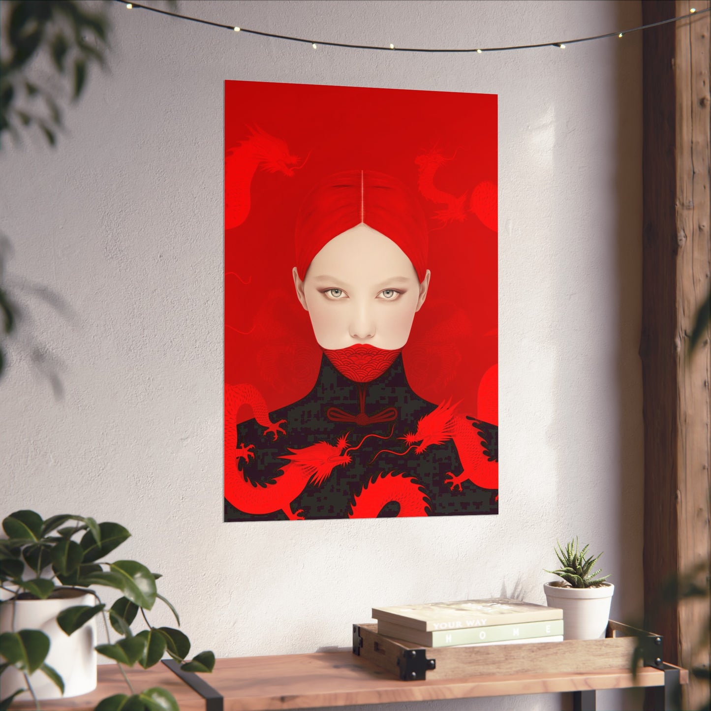 Matte Vertical Posters, Red Dragon Empress (24070506)