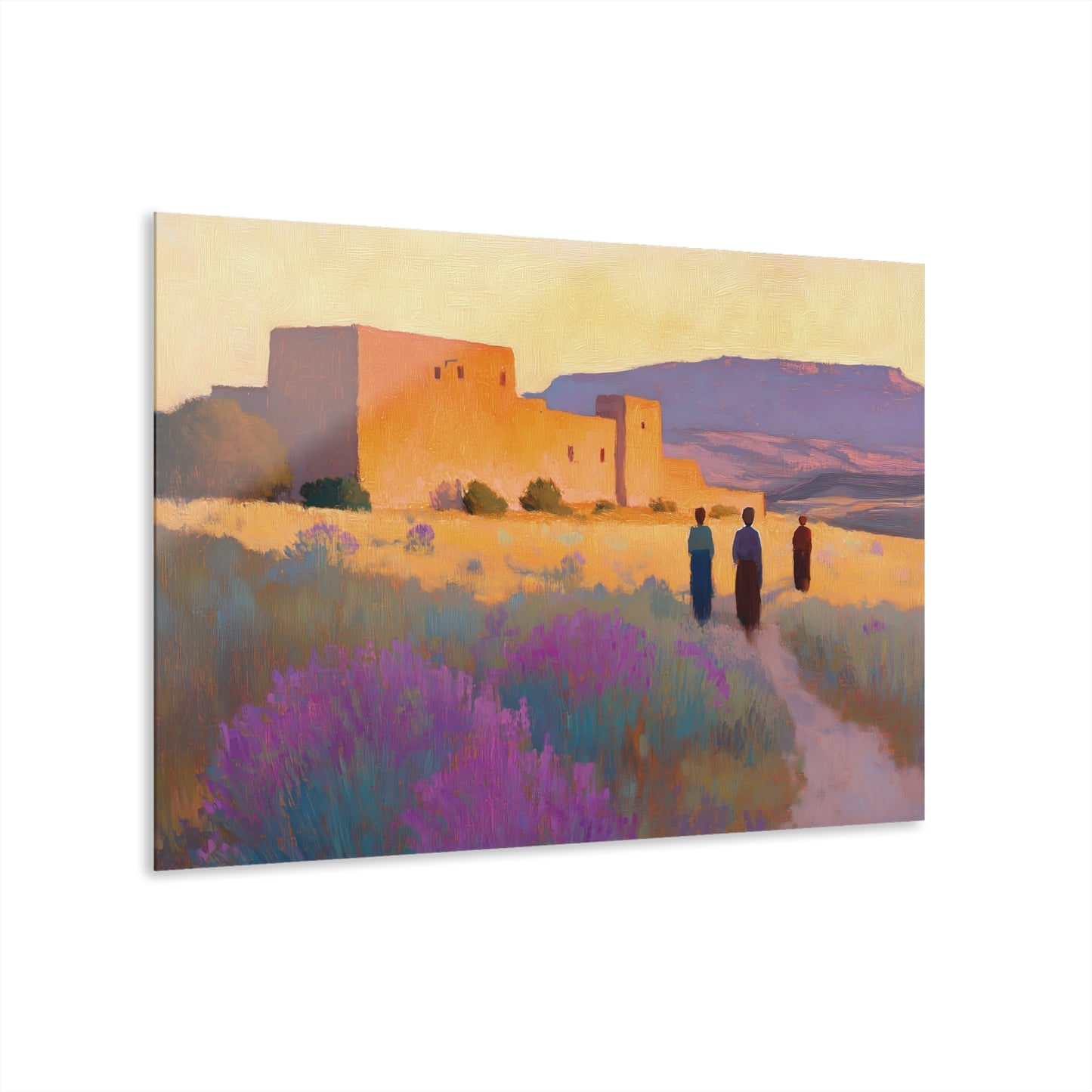 Acrylic Print, "Lavender Trail at Dusk" (French Cleat Hanging)