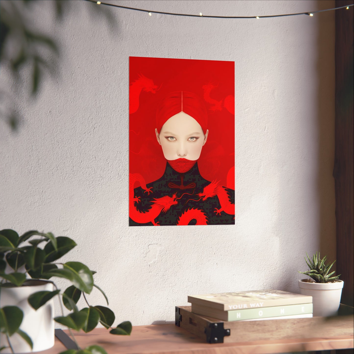 Matte Vertical Posters, Red Dragon Empress (24070506)